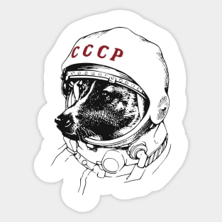 Laika the Space Traveler Sticker